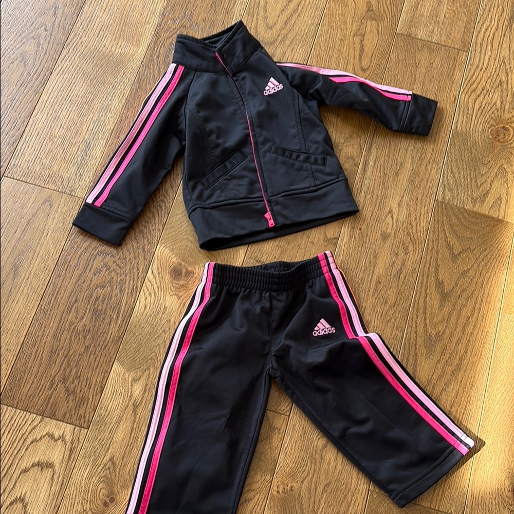 Adidas Kids Black and Pink set